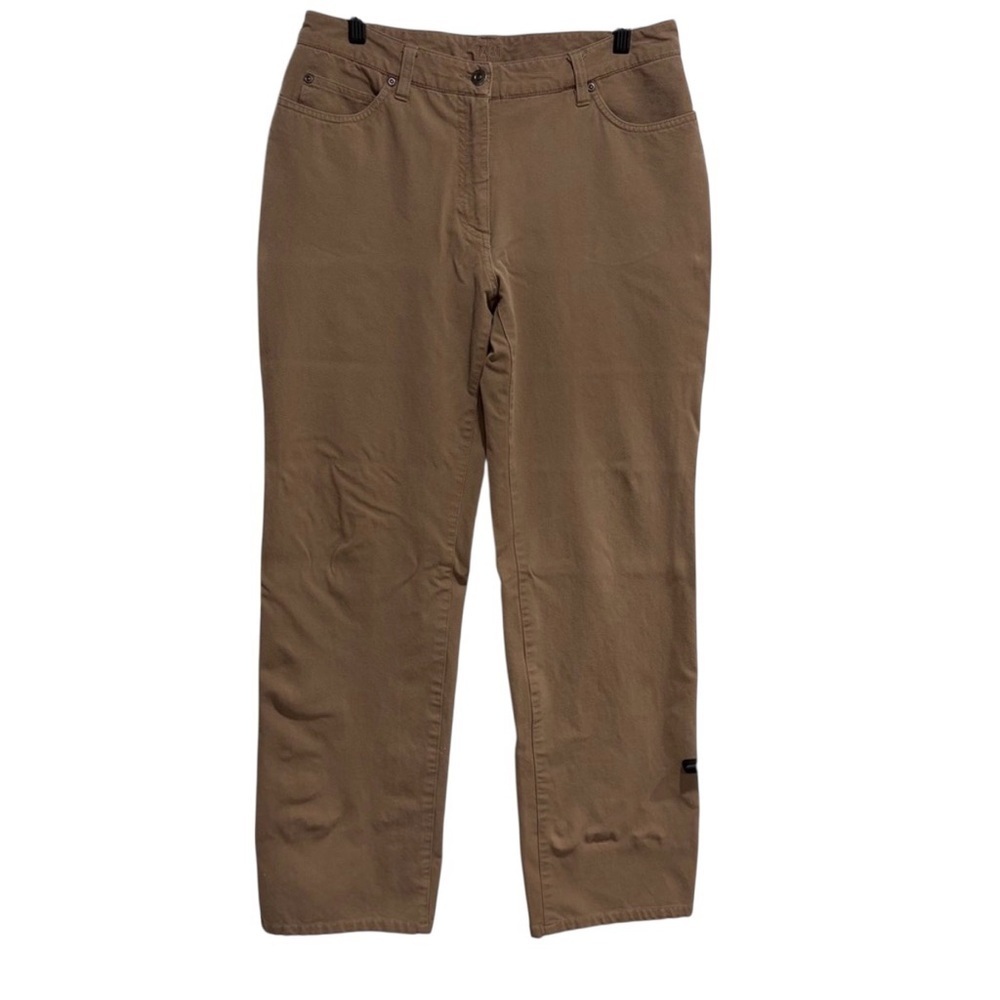 2/$25 Tabi Tan Straight-Leg Tracy Pants Trousers Cotton Blend Stretch Casual